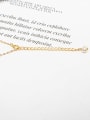 thumb Brass Freshwater Pearl Tassel Minimalist Lariat Necklace 2