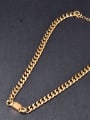 thumb Titanium Hollow  Geometric  Chain Vintage Necklace 1