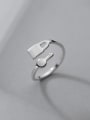 thumb 925 Sterling Silver Key Minimalist Band Ring 2
