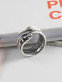thumb 925 Sterling Silver Leaf Vintage Band Ring 3