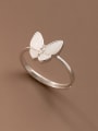thumb 925 Sterling Silver Butterfly Cute Band Ring 0