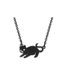 thumb Stainless steel Cat Cute Necklace 0