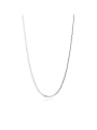 thumb 925 Sterling Silver Simple snake bone chain Necklace 0