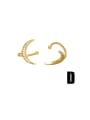 thumb Brass Cubic Zirconia Star Hip Hop Clip Earring 4