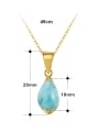 thumb 925 Sterling Silver Opal Water Drop Minimalist Necklace 1