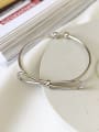 thumb 925 Sterling Silver Bowknot Trend Cuff Bangle 1