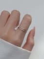 thumb 925 Sterling Silver Round Minimalist Stackable Ring 1