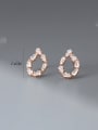 thumb 925 Sterling Silver Cubic Zirconia Water Drop Statement Stud Earring 2