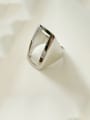 thumb 925 Sterling Silver Hollow Geometric Vintage free size Ring 0