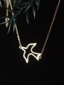 thumb 925 Sterling Silver Minimalist  Hollow Bird Pendant Necklace 0