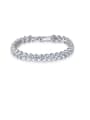 thumb 925 Sterling Silver with eight heart eight arrow  Cubic Zircon Bracelet 0