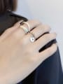 thumb 925 Sterling Silver Heart Letter Vintage Stackable Ring 2