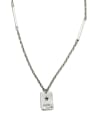 thumb Vintage  Sterling Silver With Antique Silver Plated Simplistic Geometric Necklaces 0