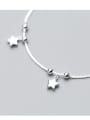 thumb 925 Sterling Silver  Minimalist Star Link Bracelet 2