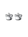 thumb 925 Sterling Silver Crown Minimalist Stud Earring 3
