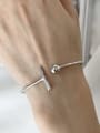 thumb 925 Sterling Silver Ball Trend Cuff Bangle 0