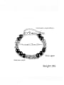 thumb Stainless steel Carnelian Geometric Hip Hop Handmade Beaded Bracelet 2
