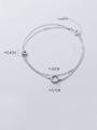 thumb 925 sterling silver  fashion hollow round minimalist strand bracelet 1