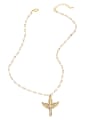 thumb Brass Cubic Zirconia Religious Vintage Regligious Necklace 3