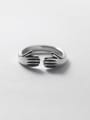 thumb 925 Sterling Silver Palm Vintage Band Ring 2
