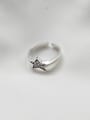 thumb 925 Sterling Silver  Vintage  Star Band Ring 0