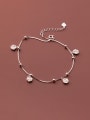 thumb 925 Sterling Silver Flower Minimalist Anklet 2