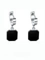thumb Titanium Steel Acrylic Square Minimalist Single Earring(Single-Only One) 2