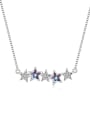 thumb 925 Sterling Silver Austrian Crystal Star Classic Necklace 4