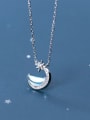 thumb 925 Sterling Silver Moon Minimalist  pendant Necklace 3