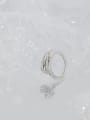 thumb 925 Sterling Silver Irregular Minimalist Stackable Ring 1
