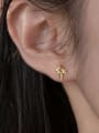 thumb 925 Sterling Silver Leaf Minimalist Stud Earring 1