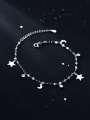 thumb 925 Sterling Silver Star Minimalist  Anklet 0