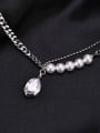 thumb Stainless steel Heart Hip Hop Multi Strand Necklace 1