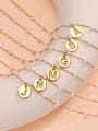 thumb Stainless steel Imitation Pearl Letter Minimalist Anklet 2