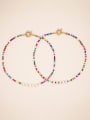 thumb Brass Multi Color Glass beads Round Bohemia Necklace 0