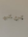 thumb 925 Sterling Silver Cubic Zirconia Bowknot Vintage Stud Earring 0