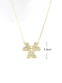 thumb Alloy Cubic Zirconia Butterfly Minimalist Necklace 1
