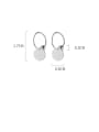 thumb 925 sterling silver  Simple geometric minimalist huggie earring 3