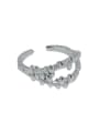 thumb 925 Sterling Silver Bead Geometric Vintage Stackable Ring 0