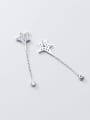 thumb 925 sterling silver cubic zirconia white star minimalist stud earring 3