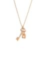 thumb Alloy Cubic Zirconia Crown Dainty Necklace 0