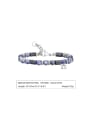 thumb Stainless steel Natural Stone Multi Color Geometric Hip Hop Handmade Beaded Bracelet 2