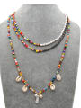 thumb Stainless steel Freshwater Pearl Multi Color Round Bohemia Necklace 3