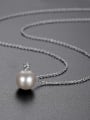 thumb Copper Imitation Pearl White Necklace 3