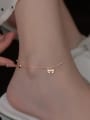 thumb 925 Sterling Silver Minimalist Heart Anklet 1