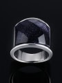 thumb Stainless steel Acrylic Geometric Vintage Band Ring 3