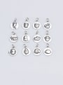 thumb 925 Sterling Silver With  Cute Zodiac Signs  Round Pendant Diy Accessories 0