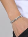 thumb Stainless steel Geometric Chain Hip Hop Link Bracelet 1