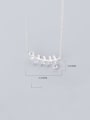 thumb 925 Sterling Silver With Platinum Plated Minimalist Leaf Necklaces 3