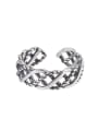 thumb 925 Sterling Silver Locket Vintage Weave Twist Band Ring 0